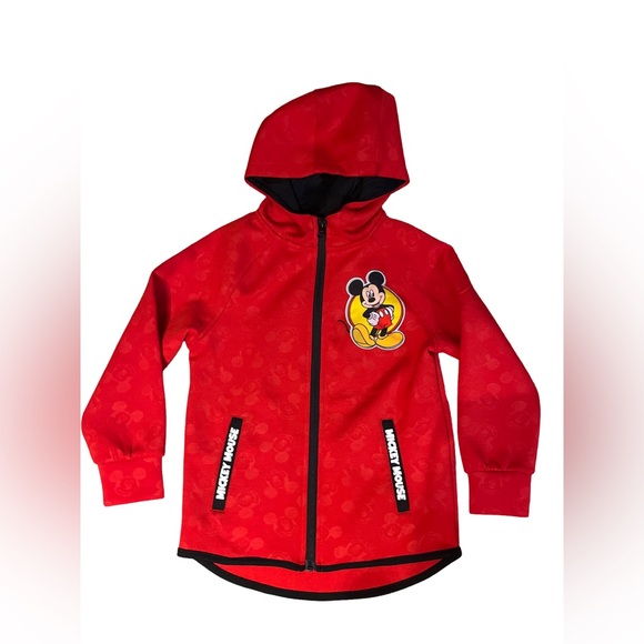 Disney Junior Mickey Mouse Red zip up Hoodie - size 6 - Picture 2 of 4